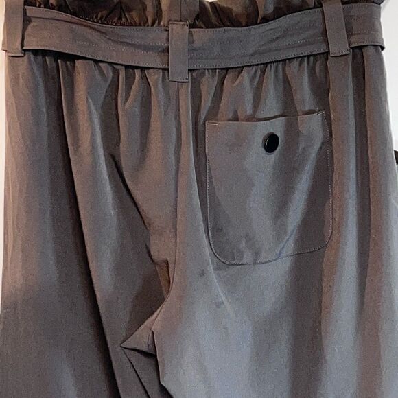 NWOT ATHLETA Skyline Paperbag Waisted Anke Pants Arbor Olive Sz Womens 0 Host - Picture 5 of 7